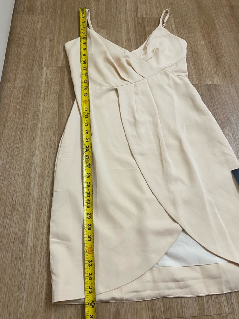 Lulu's Beige Wrap-Front Midi Dress - Picture 6 of 7